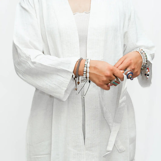 Bamboo and Hemp Long Kimono