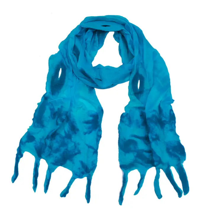 Tie Dye Merino Wool Scarf