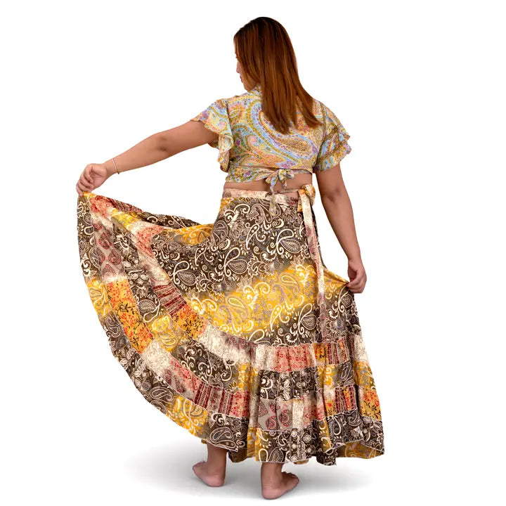 Upcycled Wrap Skirt
