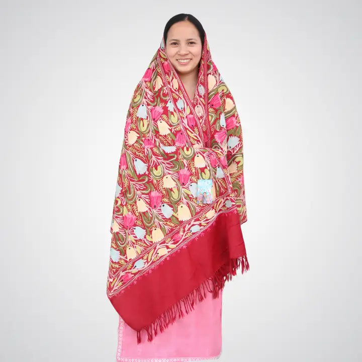 Handmade Embroidered Shawl