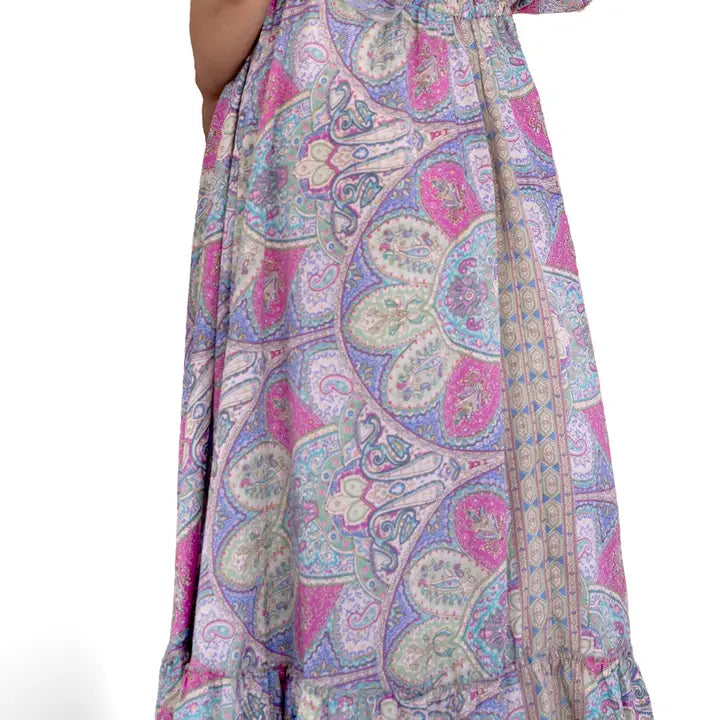 Upcycled Flowy Maxi Dress
