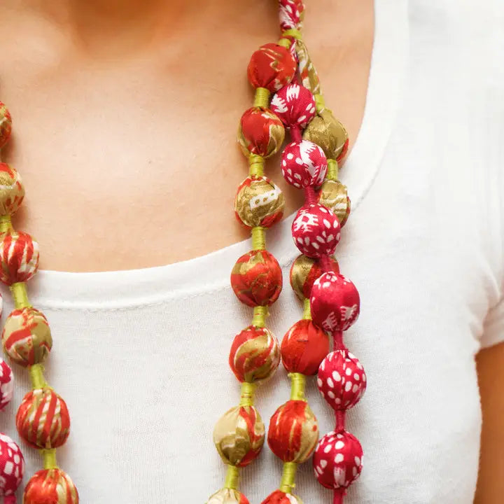 Upcycled Silk Necklace