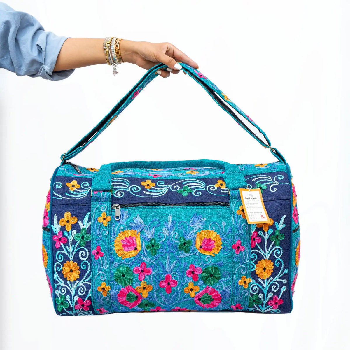 Embroidery Cotton Travel Bag