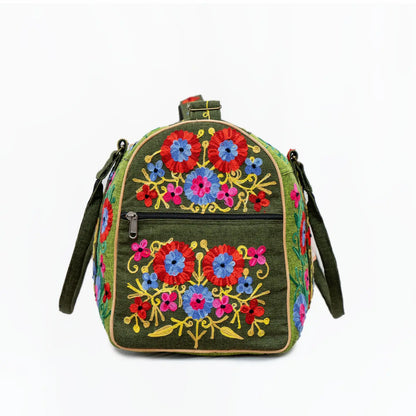 Embroidery Cotton Travel Bag