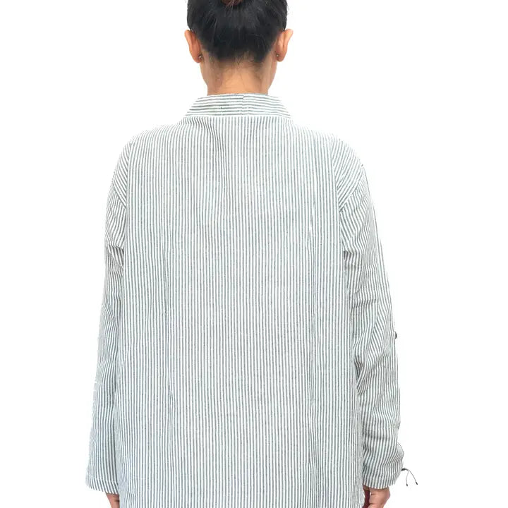 V-Neck Cotton Shirt