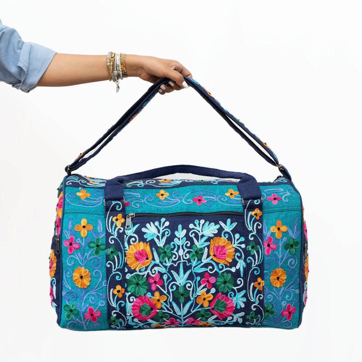 Embroidery Cotton Travel Bag