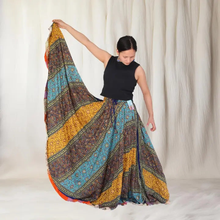 Recycled Ethnic Ghagra Skirt