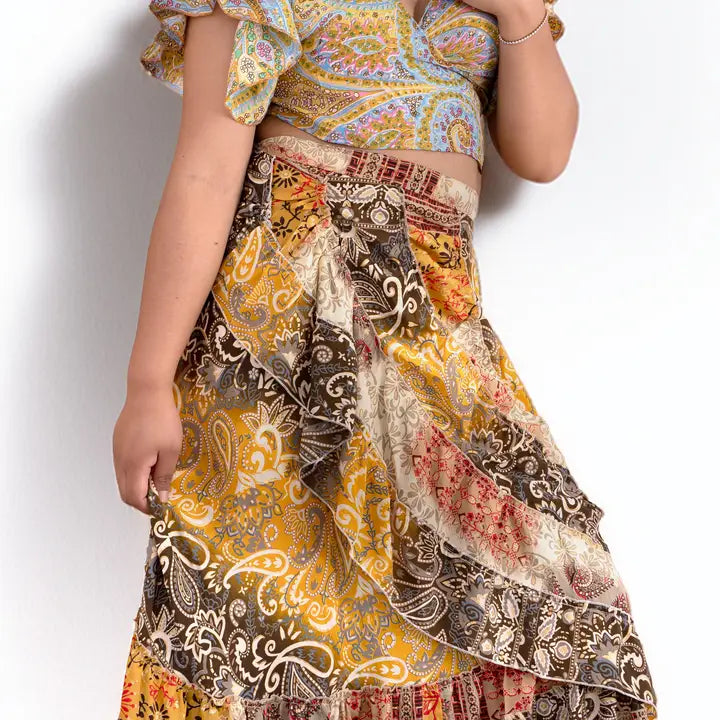 Upcycled Wrap Skirt
