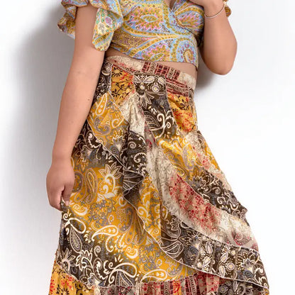 Upcycled Wrap Skirt