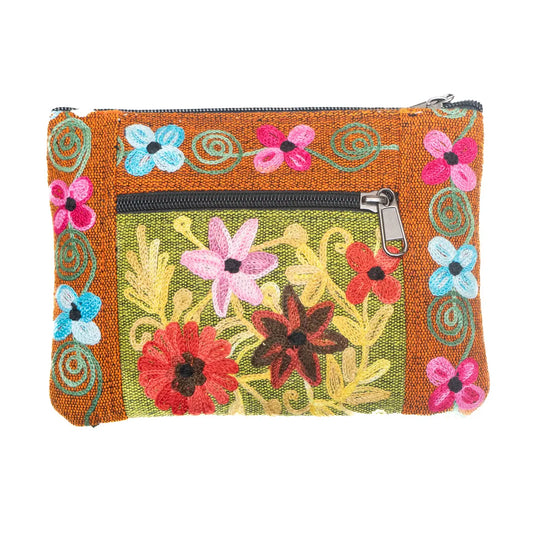 Embroidery Cotton Collage Purse