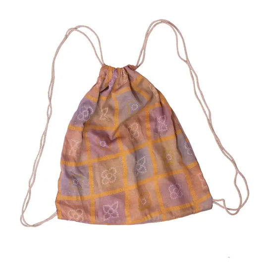 Upcycled Reusable Drawstring Bag