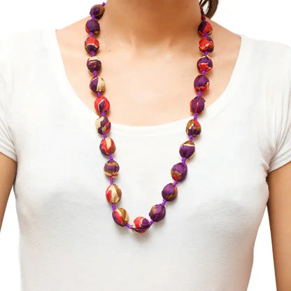 Upcycled Silk Necklace