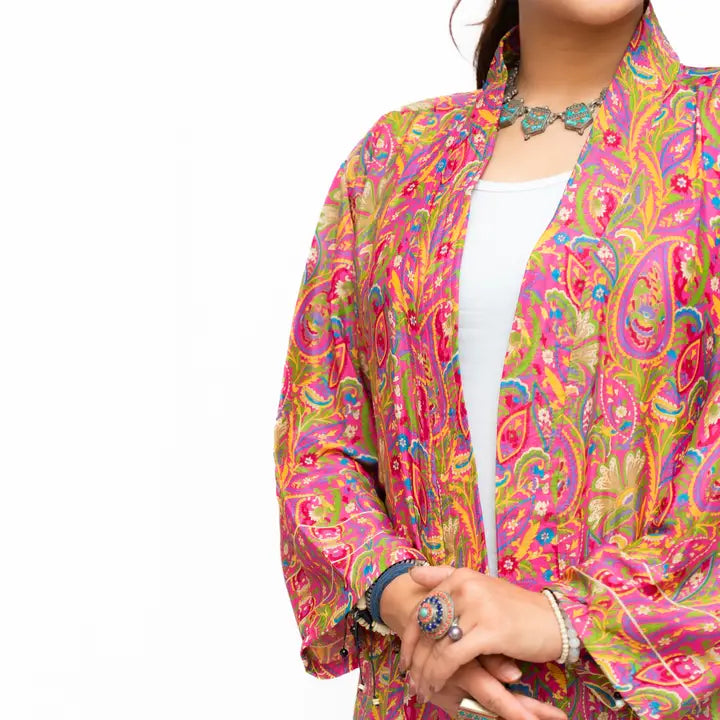 Long Sleeves Upcycled Kimono