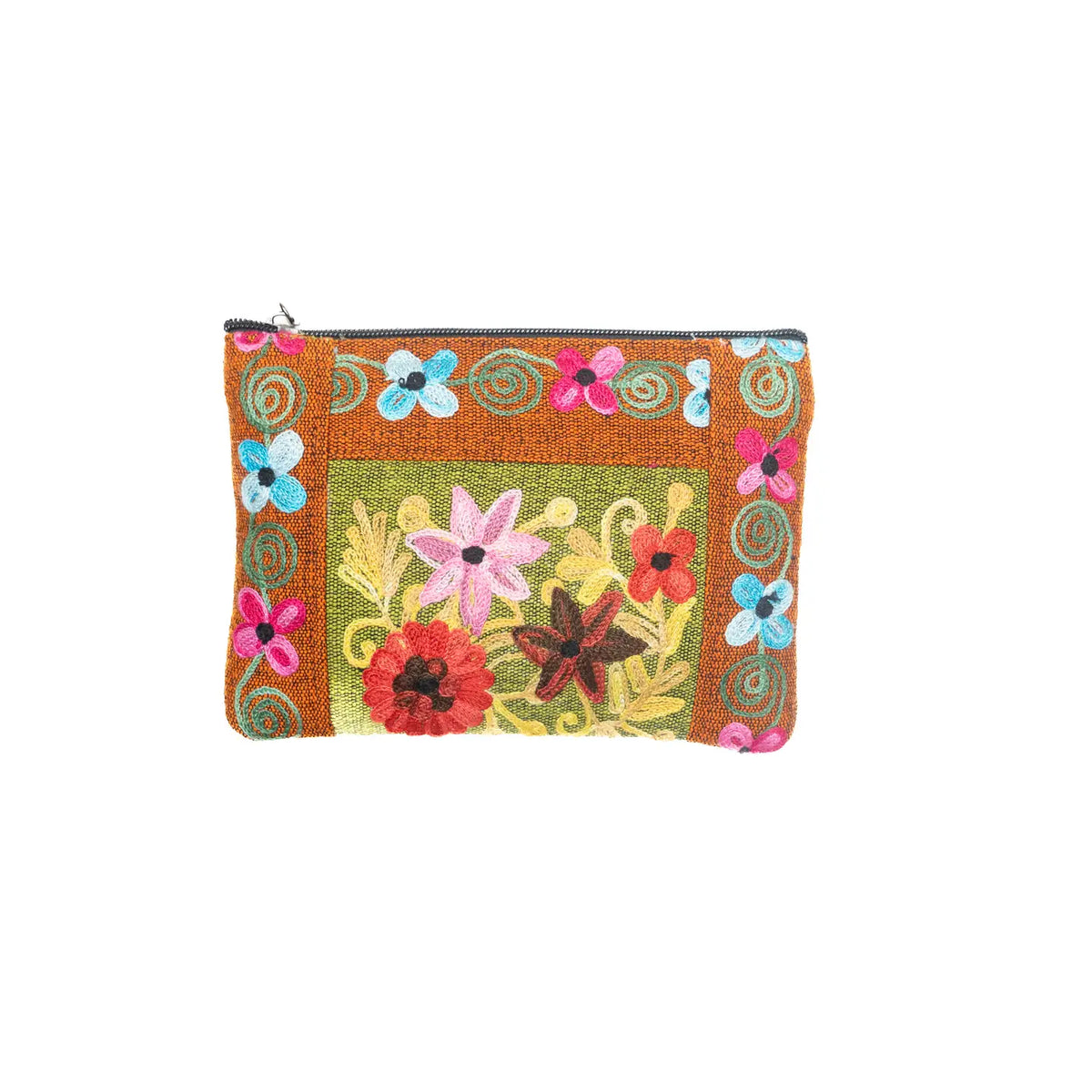 Embroidery Cotton Collage Purse
