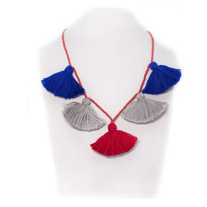 Beads & Tassel Necklace