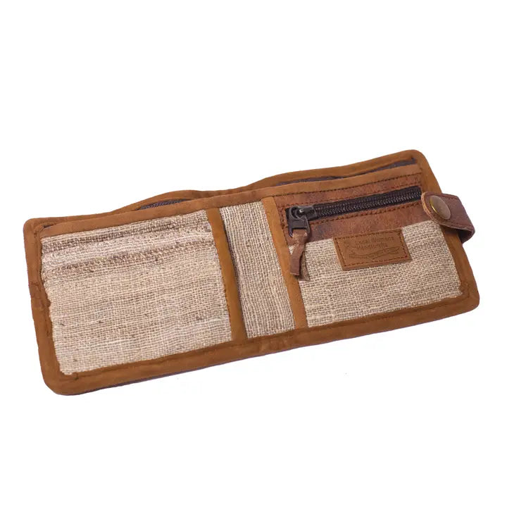 Nettles and Leather Wallet