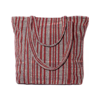 Handloomed Cotton Spacious Tote
