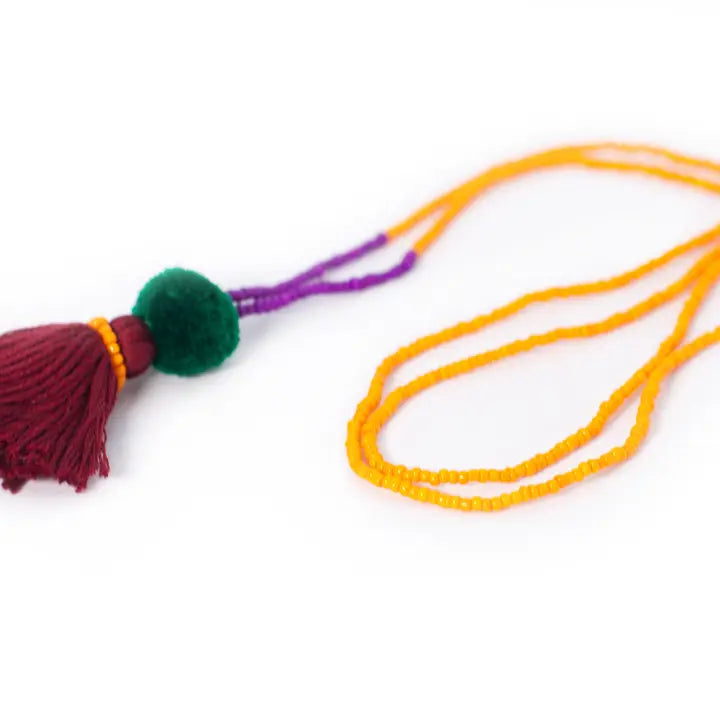 Beads & Tassel Necklace