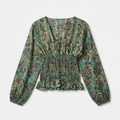 Full sleeve paisley top