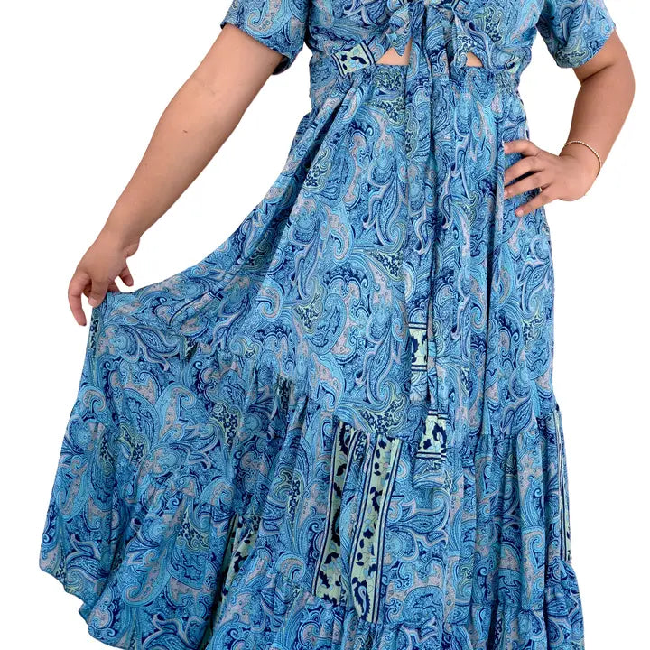 Upcycled Boho Maxi