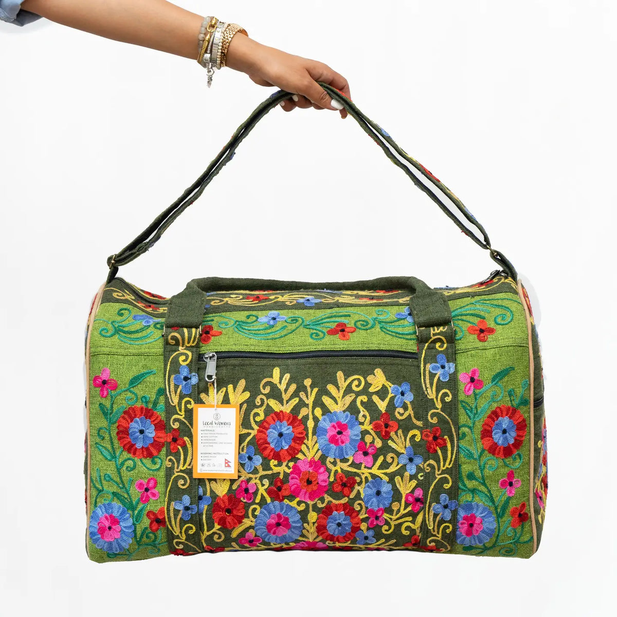 Embroidery Cotton Travel Bag