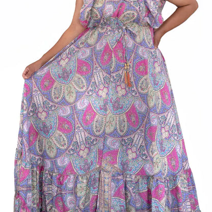 Upcycled Flowy Maxi Dress