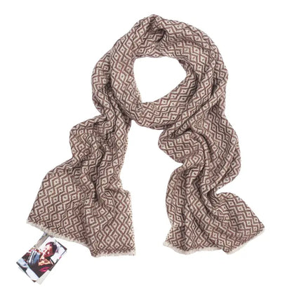 Small Pattern Wool Scarf