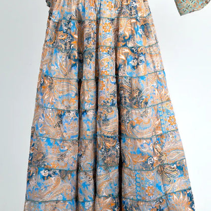 Recycled Layered Maxi Skirt