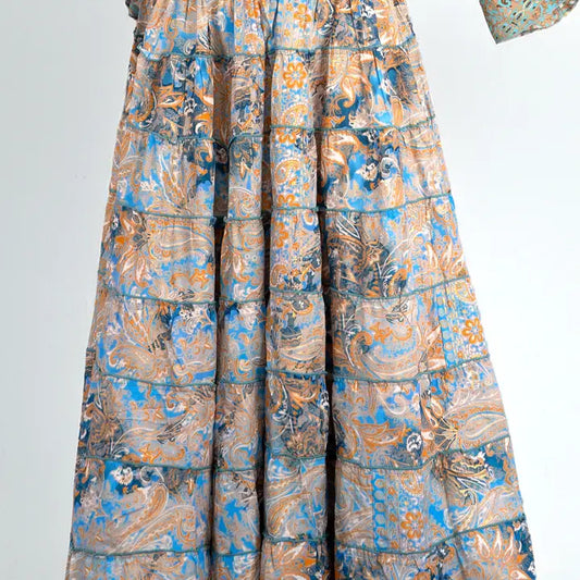 Recycled Layered Maxi Skirt