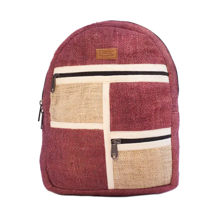Square Hemp Backpack