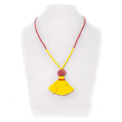 Beads & Tassel Necklace