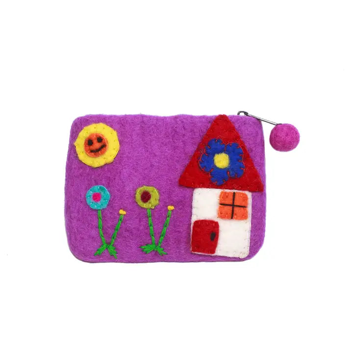 Felt Zip Purse