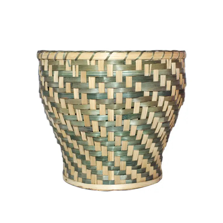 Bamboo Trash Can Storage