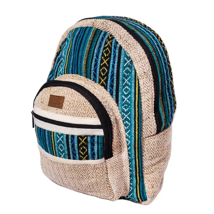 Handloomed Cotton Hemp Backpack