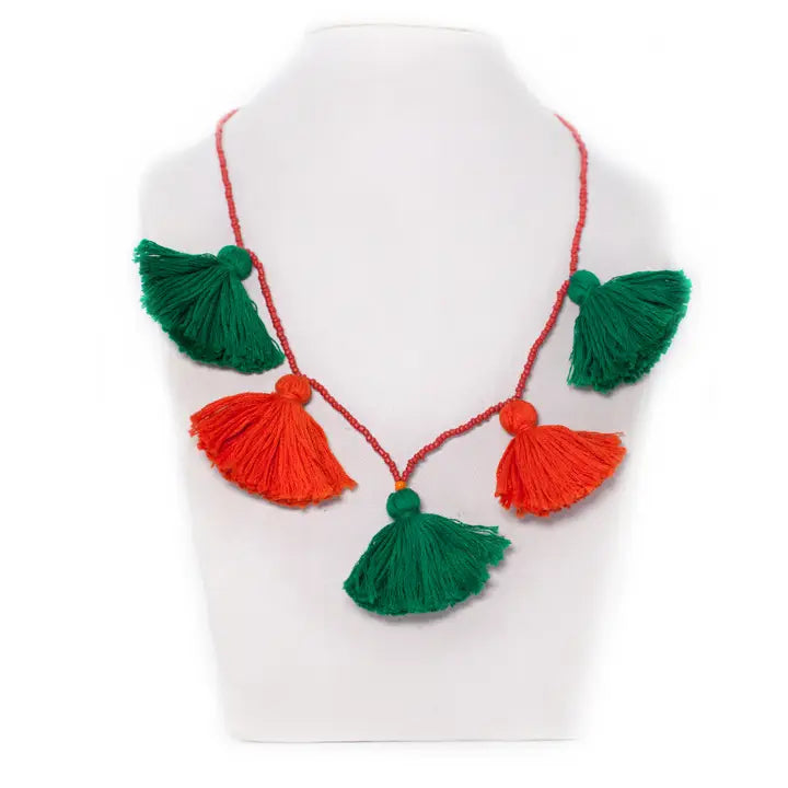 Beads & Tassel Necklace