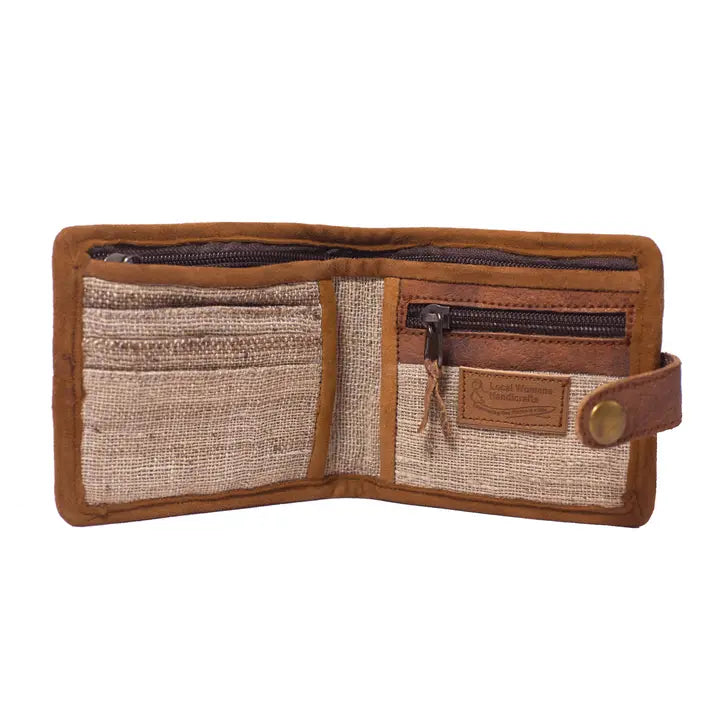 Nettles and Leather Wallet