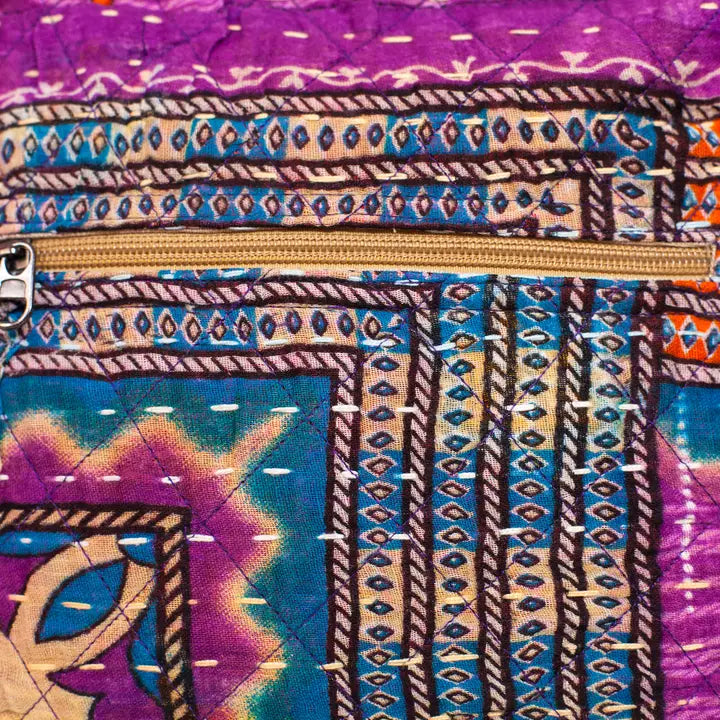 Kantha Sari Tote Bag