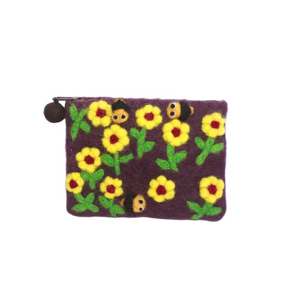 Felt Zip Purse