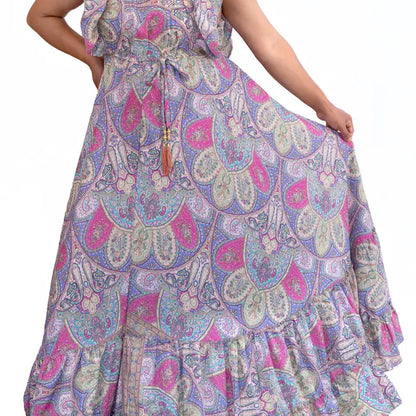 Upcycled Flowy Maxi Dress
