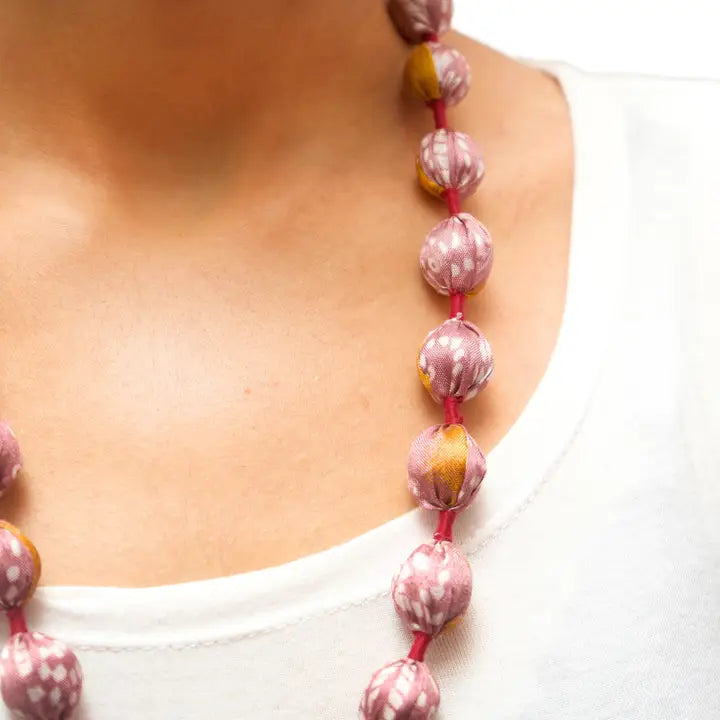 Upcycled Silk Necklace