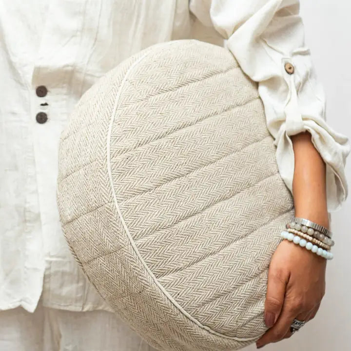 Round Yoga Cushion Cover