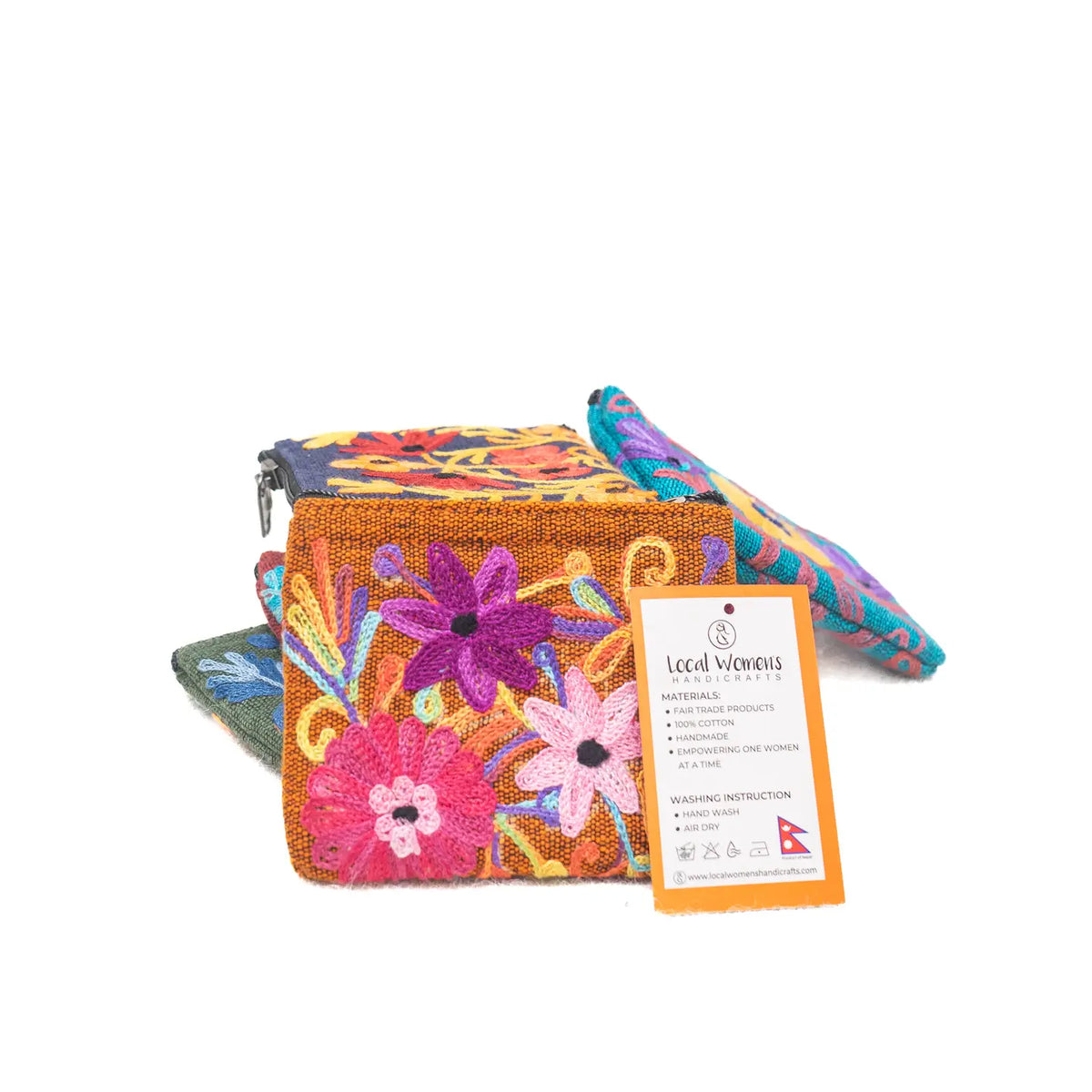 Embroidery Cotton Coin Purse