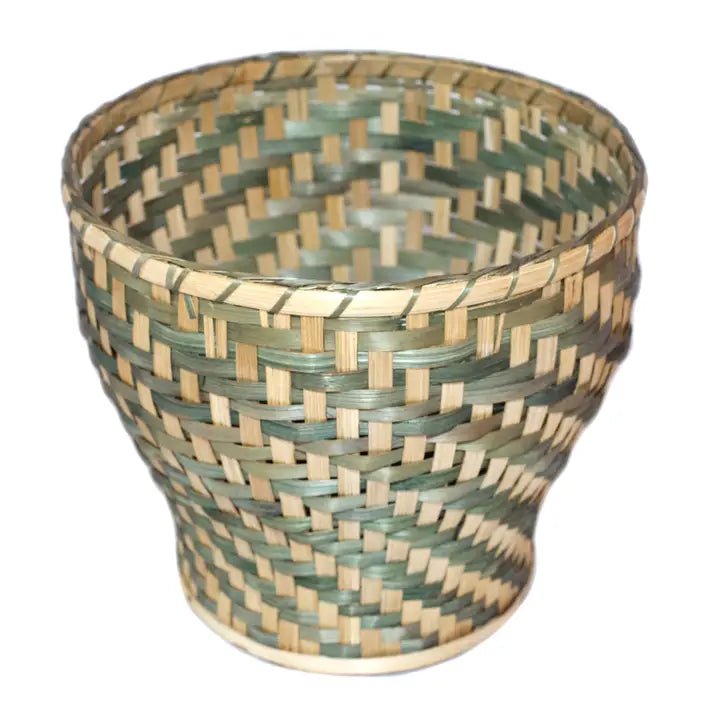 Bamboo Trash Can Storage