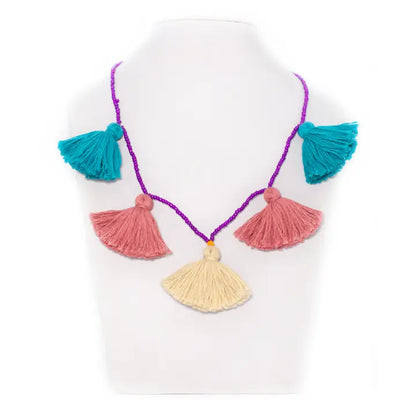 Beads & Tassel Necklace