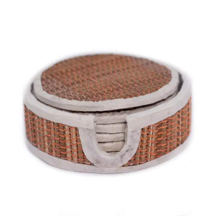 Round Straw Coaster Set
