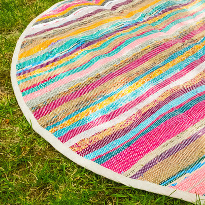 Rainbow Round Throw