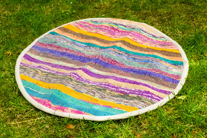 Rainbow Round Throw