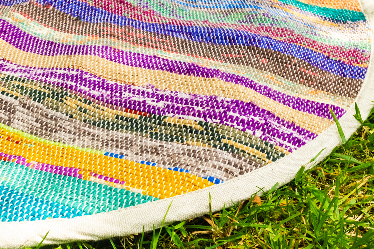Rainbow Round Throw
