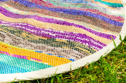 Rainbow Round Throw
