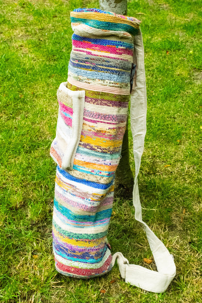 Upcycled Yoga Mat & Bag Set